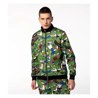 Mr. GUGU & Miss GO Man's Pepe Memes Track Jacket S-W-526