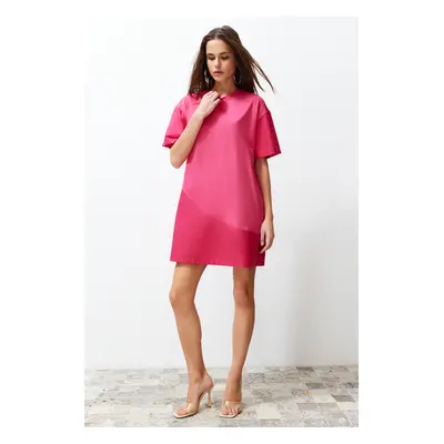 Trendyol Fuchsia Plain Knitted Dress