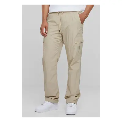 Straight Leg Nylon Cargo Pants beton