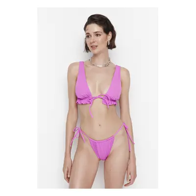 Dámský bikinový top Trendyol Fuchsia