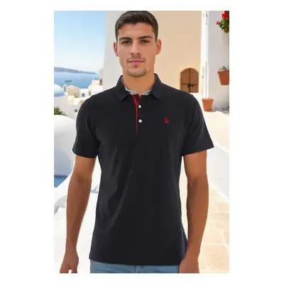 T8582 DEWBERRY MEN'S T-SHIRT-DARK NAVY BLUE