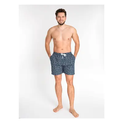 Yoclub Man's Swimsuits Men's Beach Shorts P3 Navy Blue