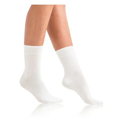 Bílé dámské ponožky Bellinda COTTON MAXX LADIES SOCKS