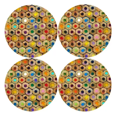 Bertoni Home Unisex's Round Table Pads Set Crayons