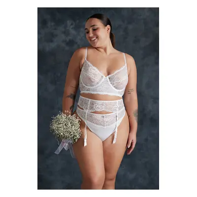 Trendyol Curve White Underwire Bridal Underwear Set