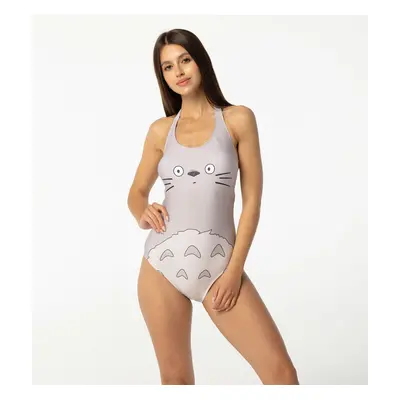 Aloha From Deer Woman's Totoro Open Back Swimsuit SSOB AFD940