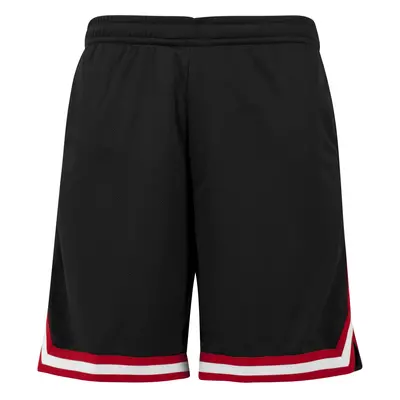 Stripes Mesh Shorts blkredwht