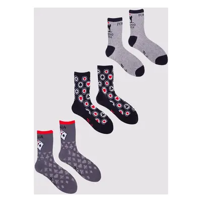 Yoclub Man's Men's Socks 3-Pack SKA-0071F-AA00-002