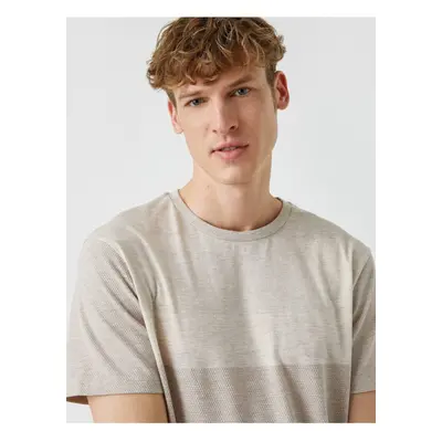 Koton Slim Fit Textured T-Shirt