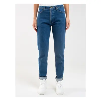 Big Star Woman's Tapered Trousers Denim Dark Denim-500