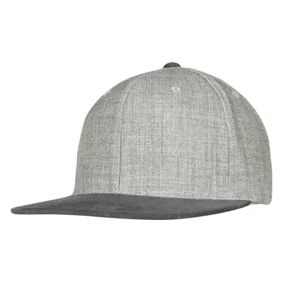 Melange Velur Snapback šedá/šedá