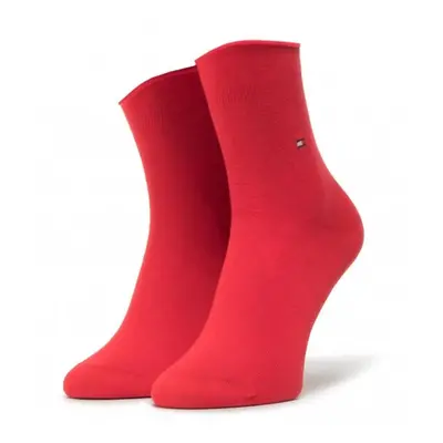 Tommy Hilfiger Socks - TH WOMEN 98% COTTON SOCK 1P Red