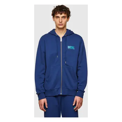 Diesel Sweatshirt - SGIRKHOODZIPLOGO SWEATSHIRT blue