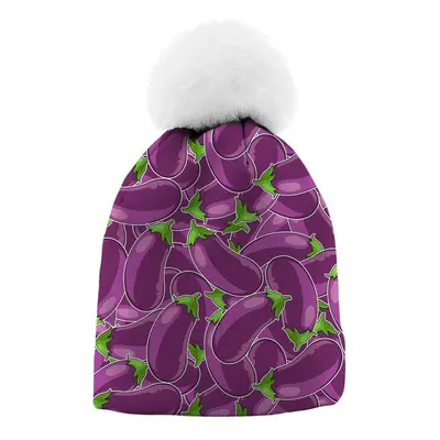 Mr. GUGU & Miss GO Woman's Eggplant Beanie WB21WH