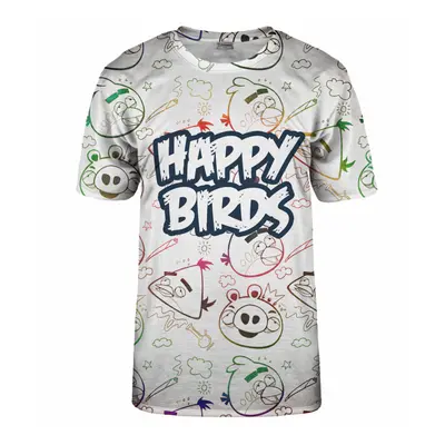 Bittersweet Paris Unisex's Happy Birds T-Shirt Tsh Bsp300