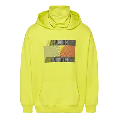 Tommy Jeans Sweatshirt - TJM REFLECTIVE FLAG HOODIE yellow