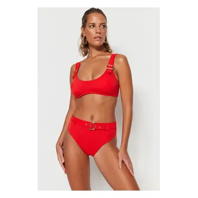 Trendyol Red Bralette Příslušenství Bikiny Top