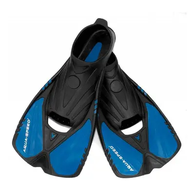 AQUA SPEED Unisex's Snorkel Flippers Action Navy Blue Pattern