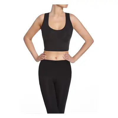 Bas Bleu Crop top TEAMTOP sporty black with functional inserts