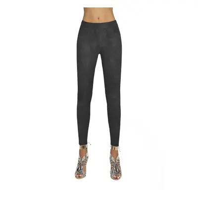 Bas Bleu Women's leggings LYDIA made of soft material with a metallic pattern