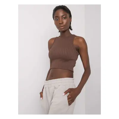 Hnědý crop top Joie RUE PARIS