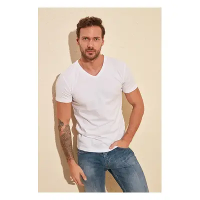 pánské tričko Trendyol V-neck