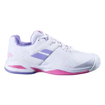 Dětská tenisová obuv Babolat Propulse All Court Junior Girl White/Lavender