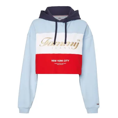 Tommy Jeans Sweatshirt - TJW CROP ARCHIVE HOODIE blue