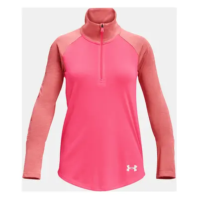 Under Armour Tričko UA Tech Graphic 1/2 Zip -PNK - Holky