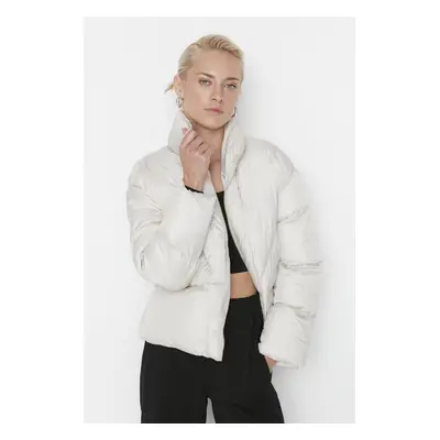 Trendyol Stone High Neck Down Jacket