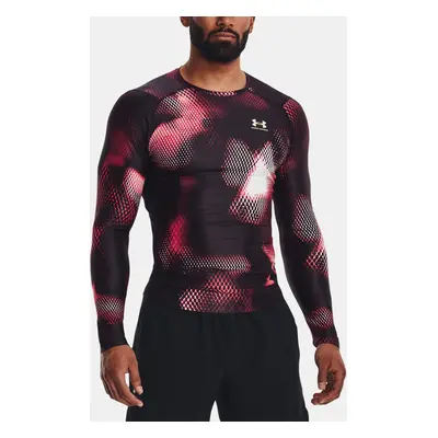 Pánské tričko Under Armour IsoChill Prtd Comp LS-BLK