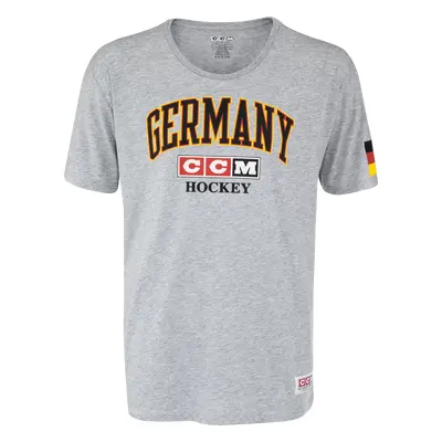 Pánské tričko CCM FLAG TEE TEAM GERMANY Athletic Grey