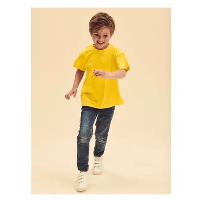 Yellow Cotton T-shirt Fruit of the Loom