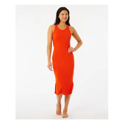 Šaty Rip Curl PREMIUM RIB RACER DRESS Hot Orange