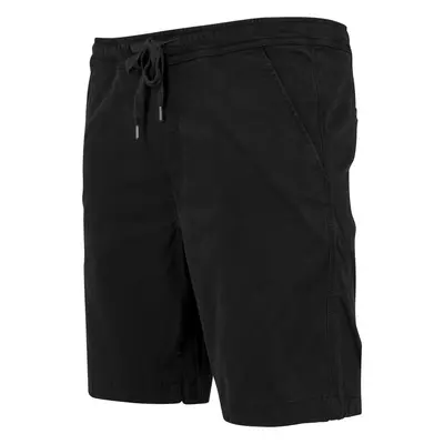 Stretch Twill Joggshorts černé