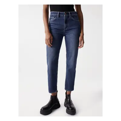 Modré dámské zkácené slim fit džíny Salsa Jeans True