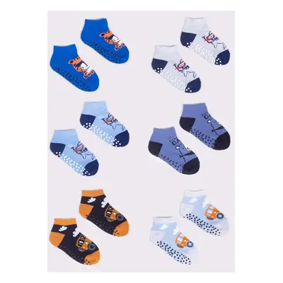 Yoclub Kids's 6Pack Boy's Ankle Socks SKS-0089C-AA0A-002