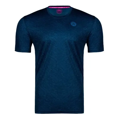 Pánské tričko BIDI BADU Falou Tech Tee Dark Blue, Petrol