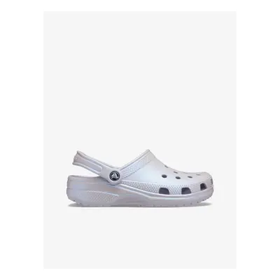 Světle fialové dámské matalické pantofle Crocs - Dámské