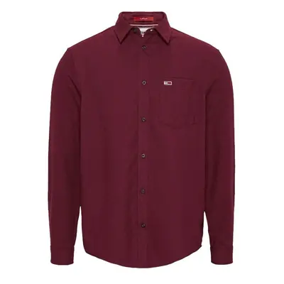 Tommy Jeans Shirt - TJM SOLID FLANNEL SH red