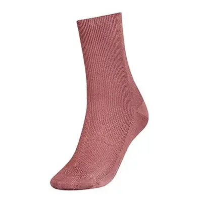 Tommy Hilfiger Socks - TH WOMEN SHORT SOCK 1P SMALL RIB pink