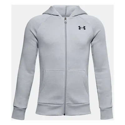 Under Armour Mikina Ua Rival Cotton Fz Hoodie-Gry - Kluci