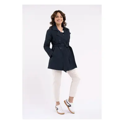 Volcano Woman's Coat J-Tango Navy Blue