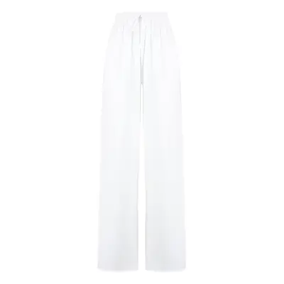 Trendyol Ecru Woven Slit Beach Trousers