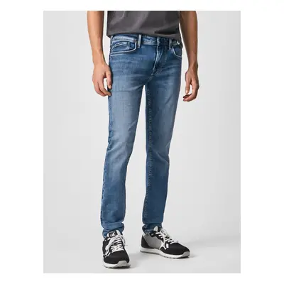 Modré pánské slim fit džíny Pepe Jeans Finsbury