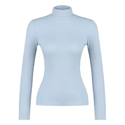 Trendyol Blue Transparent Fine Knitwear Sweater