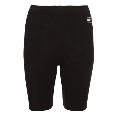 Tommy Jeans Shorts - TJW RIB BADGE CYCLE SHORT black