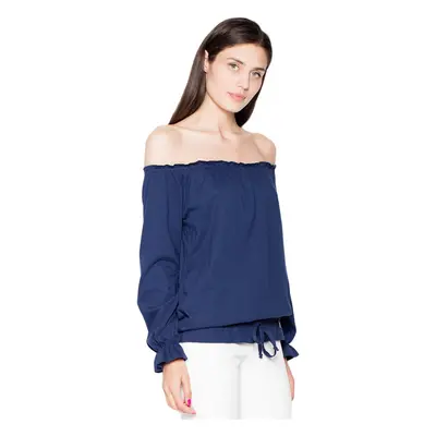 Venaton Woman's Blouse VT012 Navy Blue