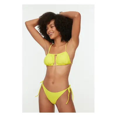 Trendyol Yellow Tied Bikini Set