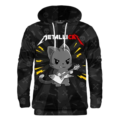 Mr. GUGU & Miss GO Unisex's Metallicat Hoodie H-K2313